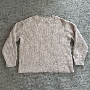 Women's Crewneck Sweater in Light Beige